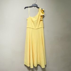 Eliza J One Shoulder Midi Dress